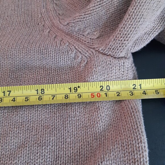 Calvin Klein Jeans SZ M 100% Cotton Tan Knit 2 Button Shawl Collar Men's Sweater - Picture 10 of 16